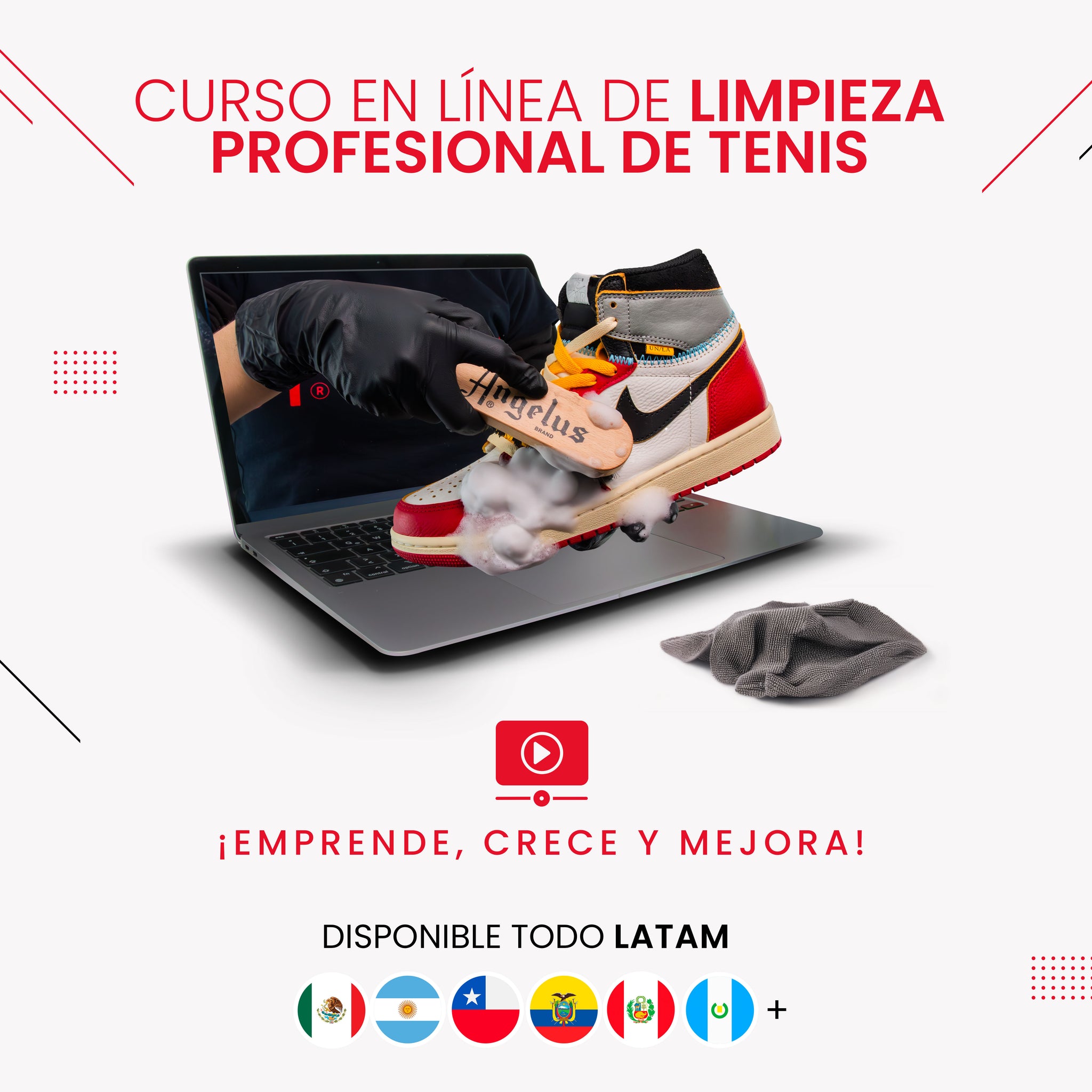 CURSO EN LÍNEA DE LIMPIEZA PROFESIONAL DE TENIS LITE