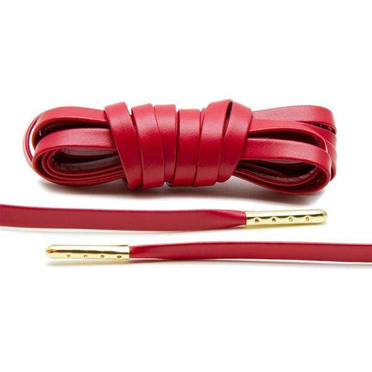 Agujetas de piel red - Luxury laces