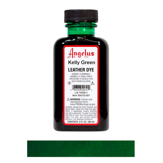 Tinte cuero Kelly green