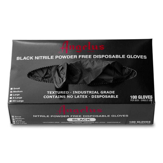 GUANTES DESECHABLES DE NITRILO NEGRO ANGELUS